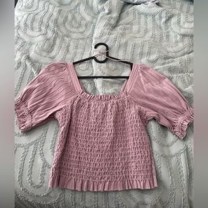 Free People Smocked Top
